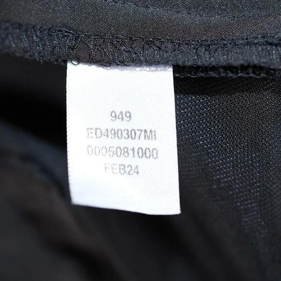 Open Edit Women Black Wide Leg Pleated High Rise Trousers Pants Size 10 - Picture 7 of 8